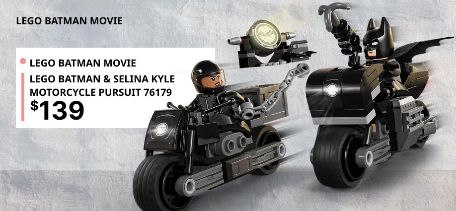 Batman Movie - LEGO Batman &amp; Selina Kyle Motorcycle Pursuit 76179