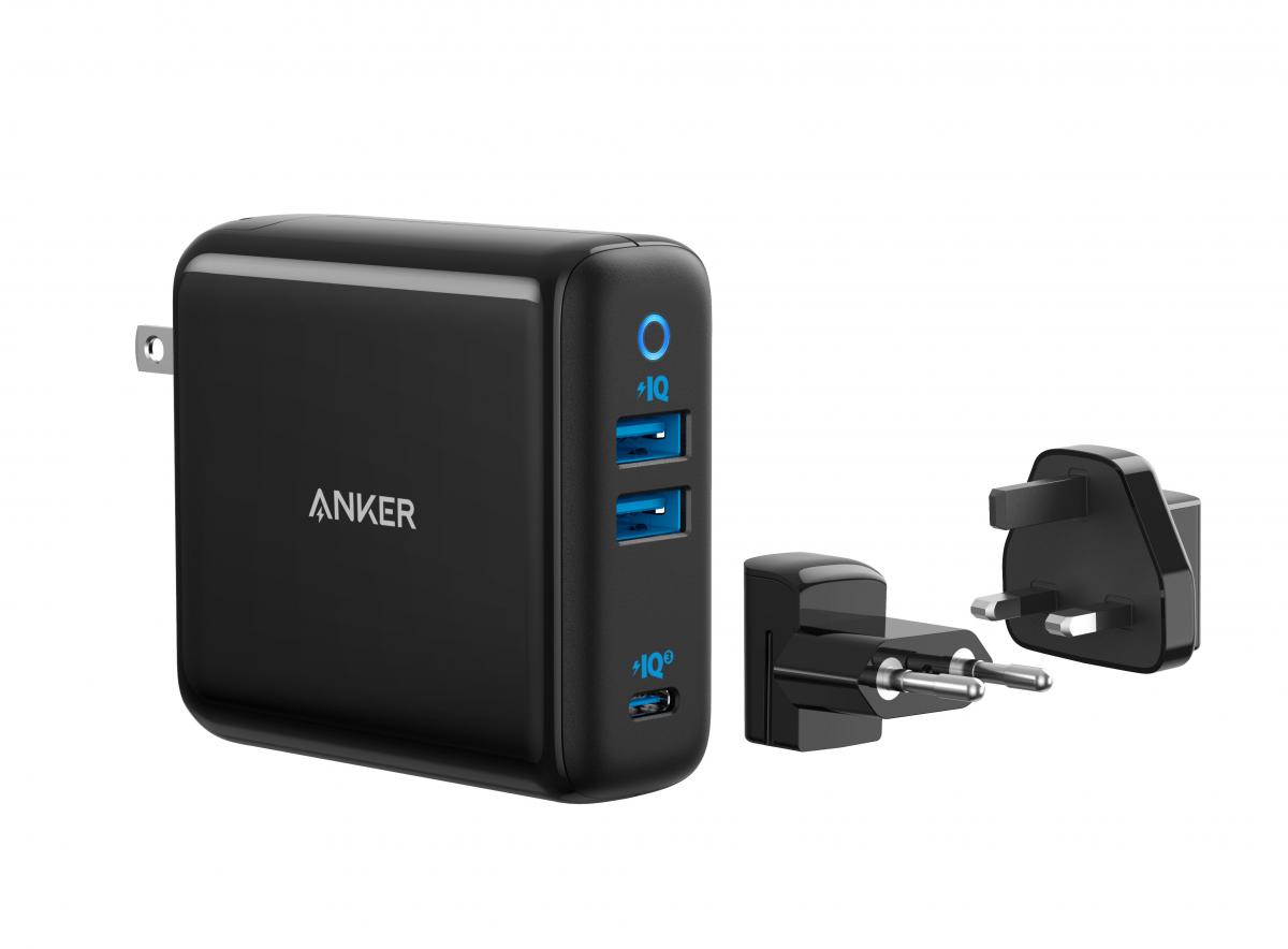 Anker PowerPort III 3-Port 65W 旅行充電器