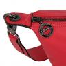 Longchamp女士Medium Le Pliage Cuir側背提包(紅色) - 1515757-545